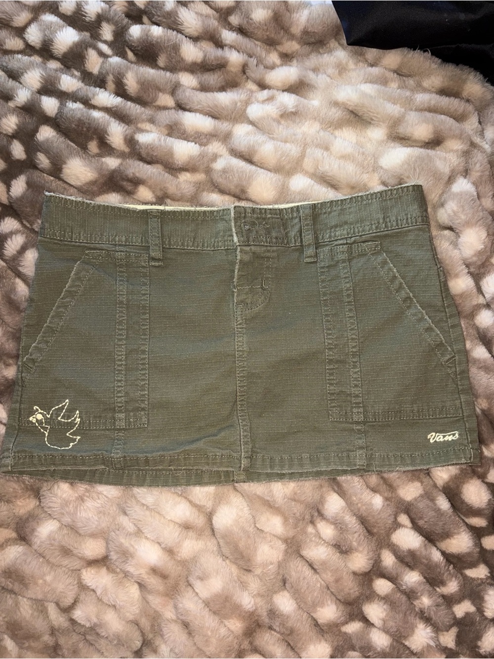 Vans embroidered skirt